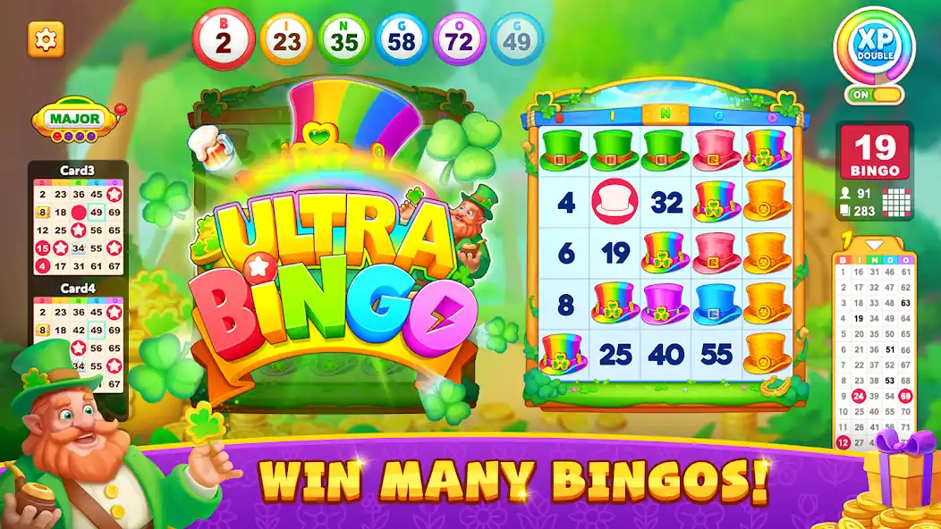 Ultra Bingo game interface